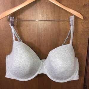 Cacique Heathered Gray 46DDD T-Shirt Bra with Adjustable Straps